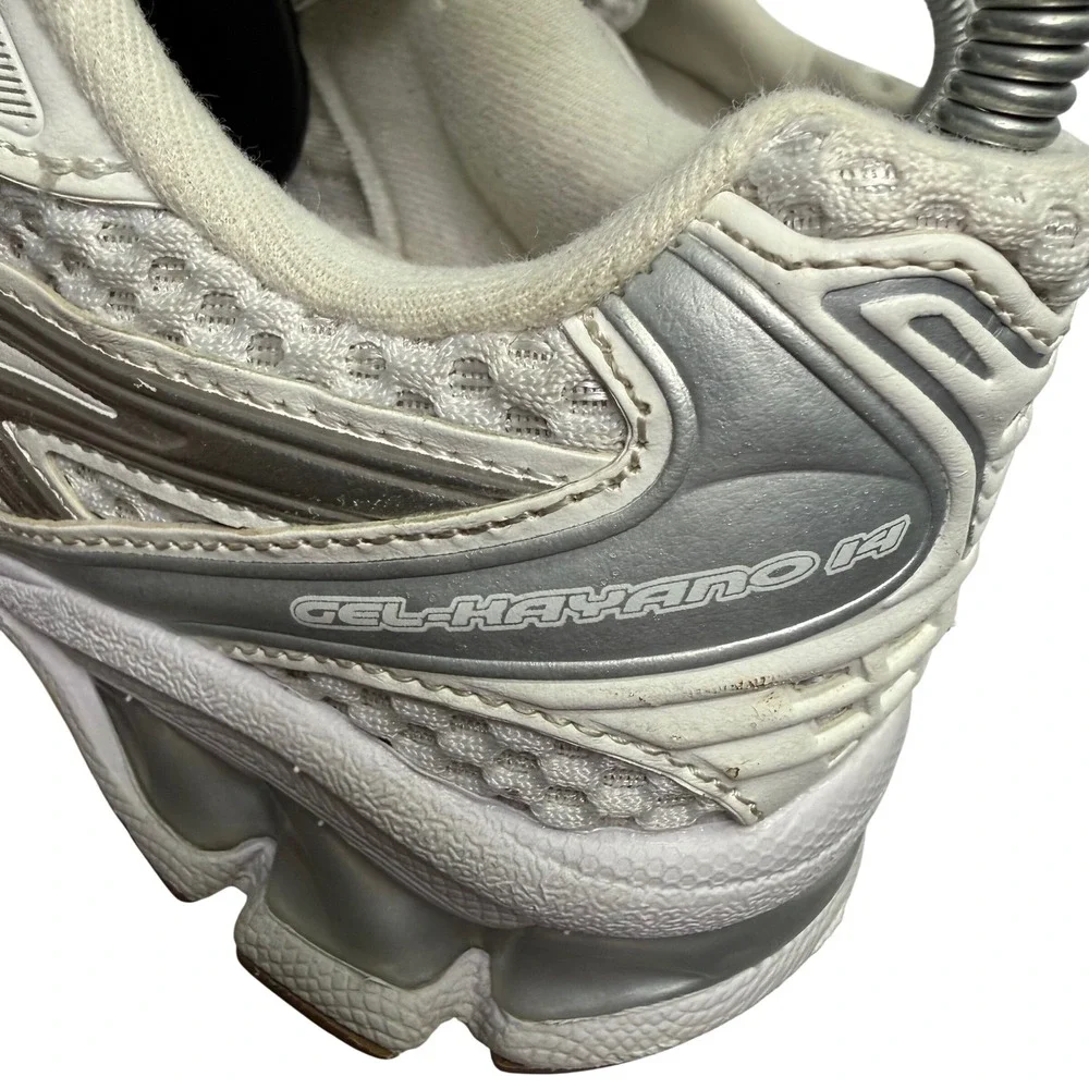 Asics Gel-Kayano 14 A.P.C. Women 6 White Silver Metallic Sneakers Graphite Moon